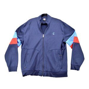 Vintage Starbury Varsity Jacket Adult Size Large‎ Blue Full Zip